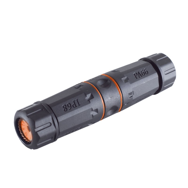 shiverpeaks outdoor patch cable connector Cat. 6A, IP68, black/orange