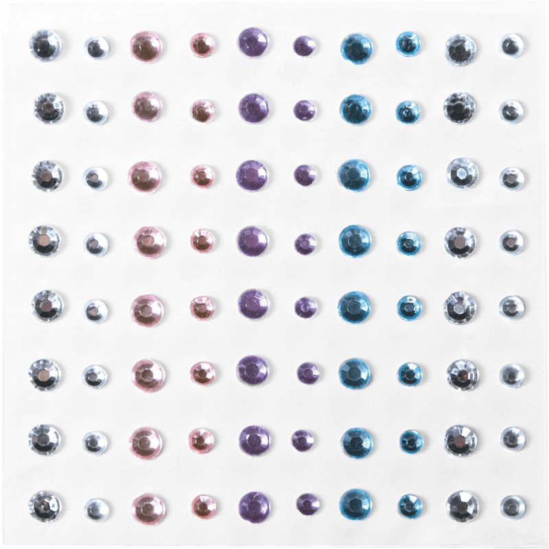 COLOP LaDot strass steentjes set, autoadhésif, 2 tailles, 5 couleurs
