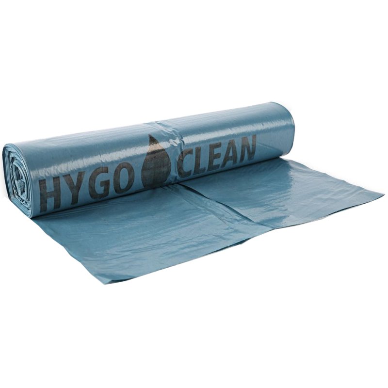 HYGOCLEAN sacs poubelle light, bleu, 240 litres, LDPE 40 my
