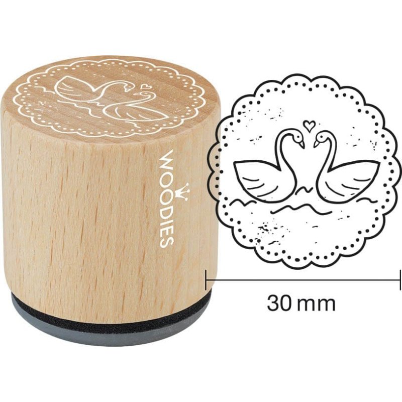 Colop tampon motif Auto avec Boîte, rond, 34 mm diamètre, en bois de hêtre
