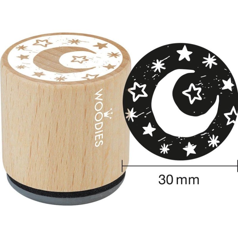 COLOP tampon lion bois, thème bébé, 34 mm diamètre