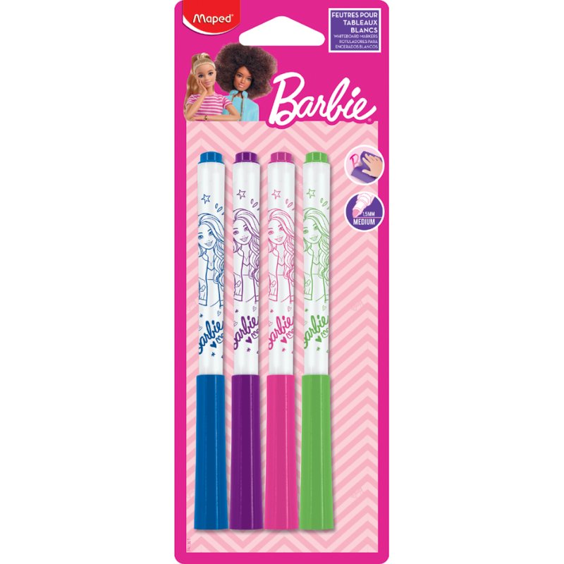 Maped Barbie whiteboard markers, 1.5 mm, dry-erase