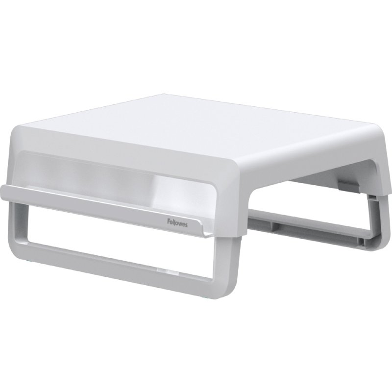 Fellowes support écran Breyta, blanc, 3 positions de hauteur, capacité 15 kg
