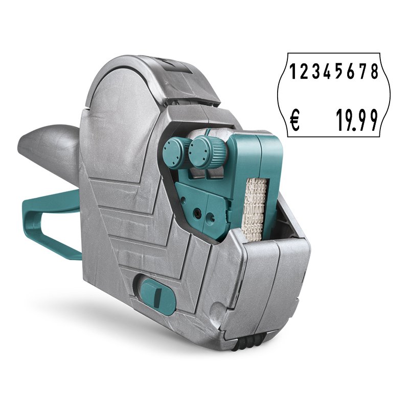 METO étiquette de prix Basic M 1622, 2 lignes, 16 caractères