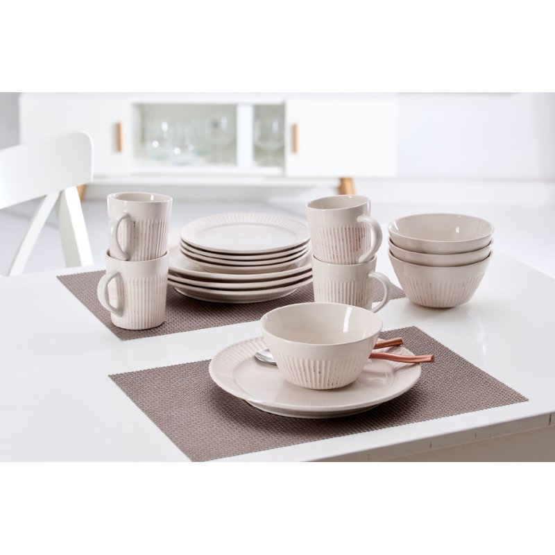 Ritzenhoff & Breker Service de table Crète, 16 pièces, grès, résistant au lave-vaisselle