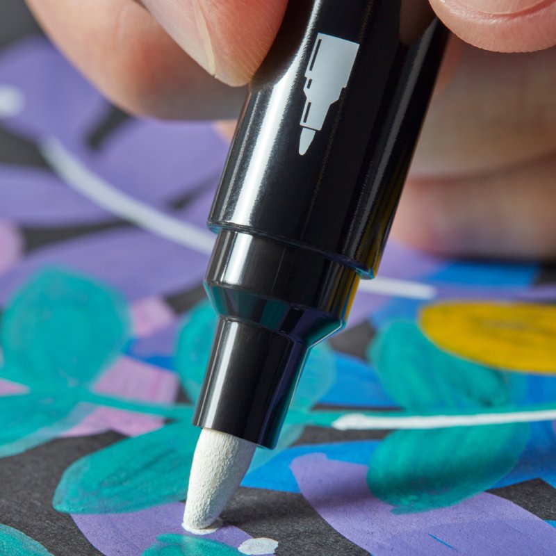 Sharpie marqueurs acryliques ACRYLIC, pointe ronde, set de couleurs, 5 pièces