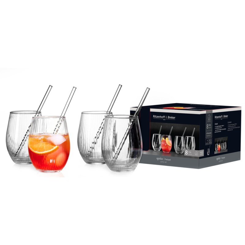 Ritzenhoff & Breker ensemble de verres Spritz, 8 pièces, 4 verres 0,59 l