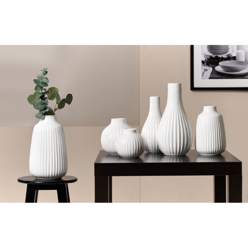 Ritzenhoff & Breker vase à fleurs Sanremo, blanc, 30 cm, 2 pièces