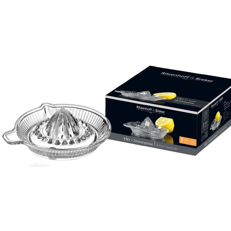 Ritzenhoff & Breker citrus squeezer VIO, transparent, glass