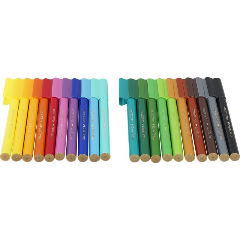 FABER-CASTELL stylos feutre CONNECTOR PEN, 20 pièces, Dinobox