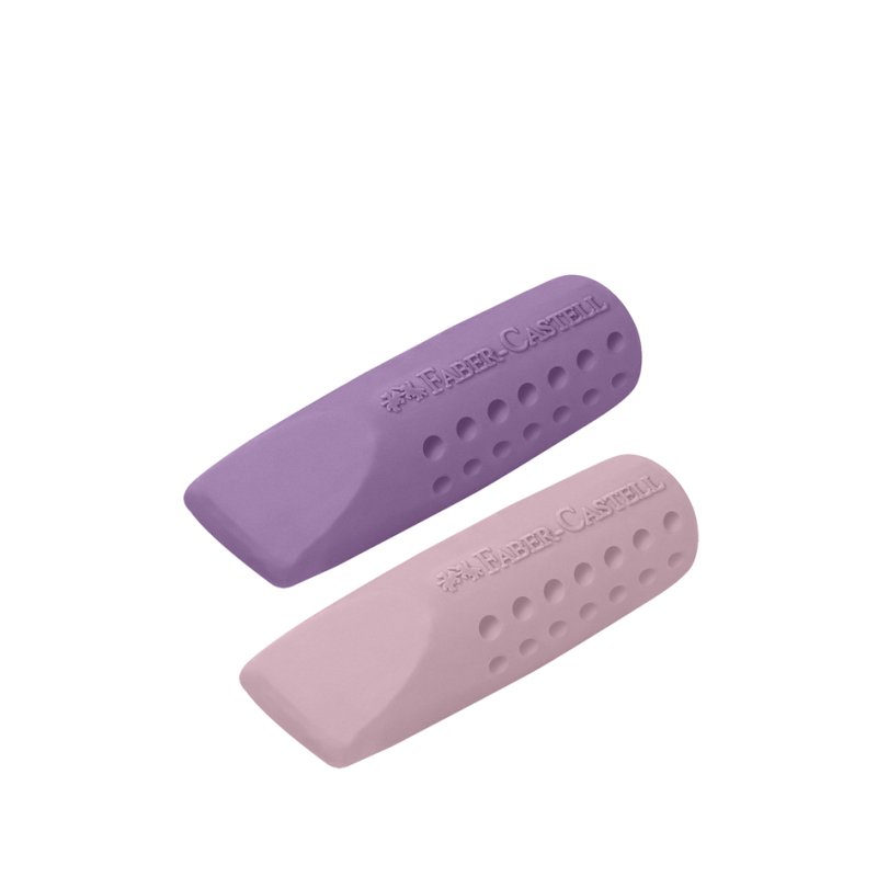 Faber-Castell erasers with grip and pencil protector, PVC-free, 24 pieces