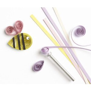 folia quilling pen kort, 8 mm punt, aluminium, 50 mm