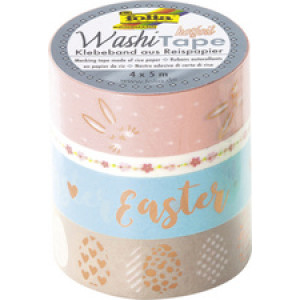 folia decoratief plakband Washi-Tape HOTFOIL LENTE II, 4-delig, 15 mm en 5 mm