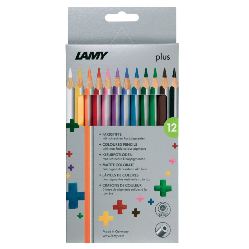 LAMY crayons de couleur triangulaires plus, étui, 6 pièces