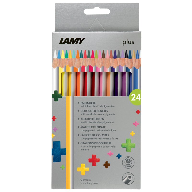 LAMY crayons de couleur triangulaires plus, étui, 6 pièces