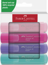 Faber-Castell markeerstift pasteltinten set, 6 stuks, 1,0-5,0 mm