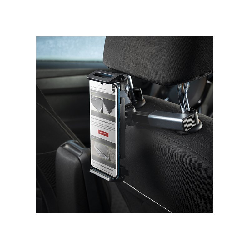 helit support tablette auto appui-tête, noir, 4,7-12,9 pouces, ABS plastique