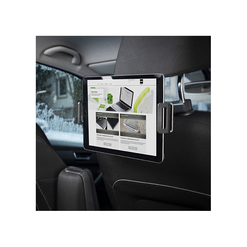 helit support tablette auto appui-tête, noir, 4,7-12,9 pouces, ABS plastique