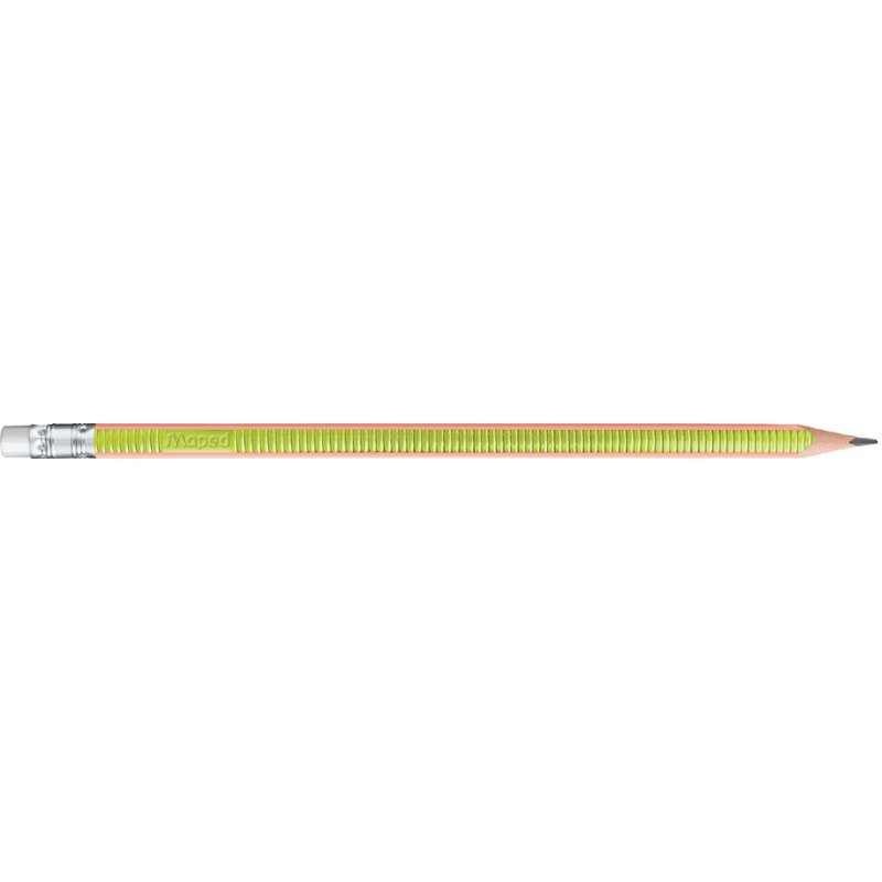 Triangular leather pencil, 12 pieces, anti-slip surface