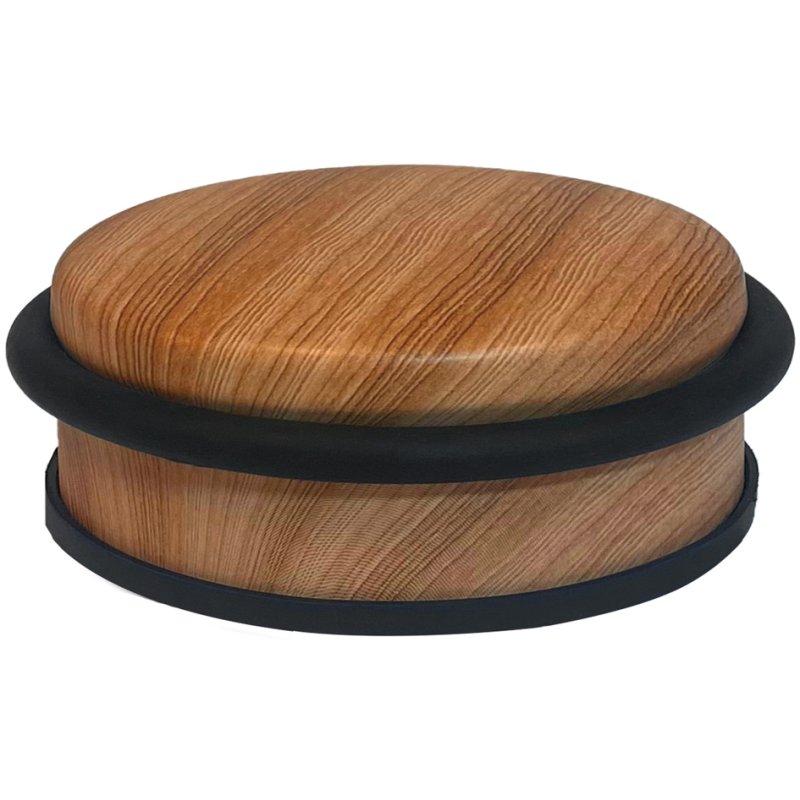 ALBA deurstopper, roestvrijstalen afwerking, houtlook, 102 mm