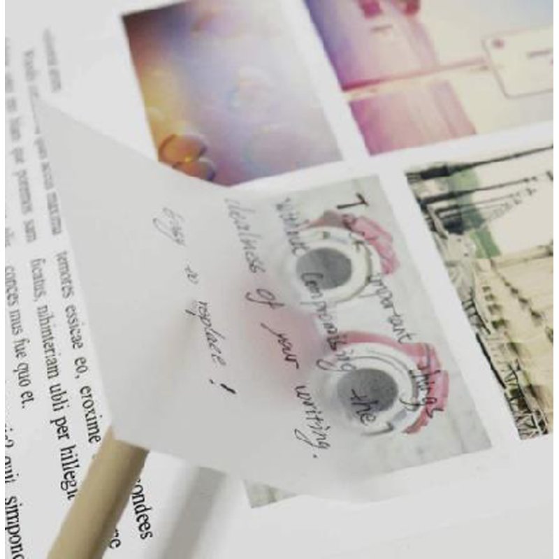 APLI notes adhésives transparentes, 75×75 mm, 50 feuilles