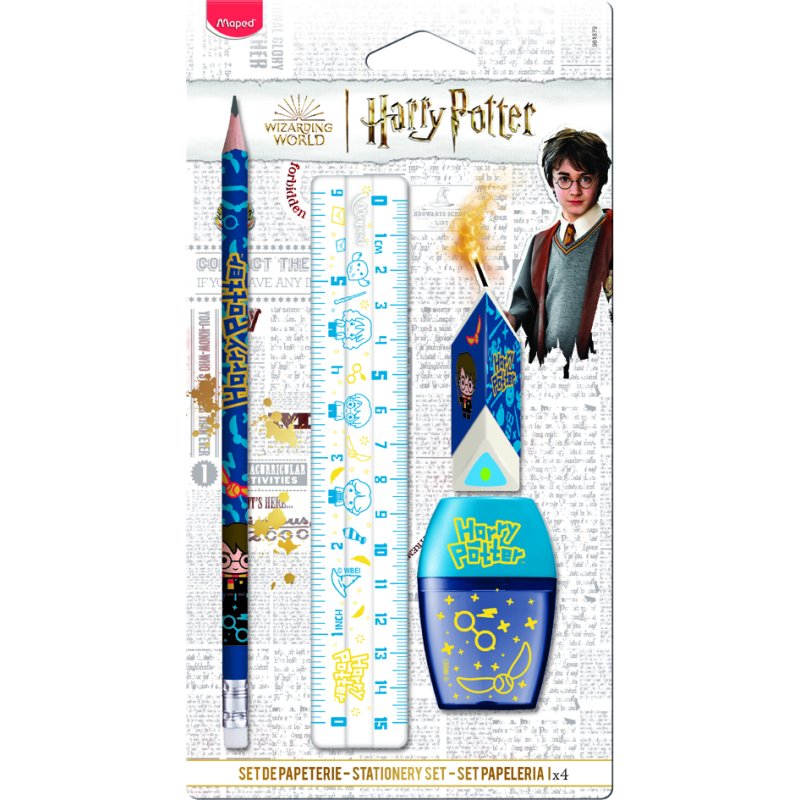 Maped ensemble d'écriture Harry Potter Kids, 4-pièces, blister