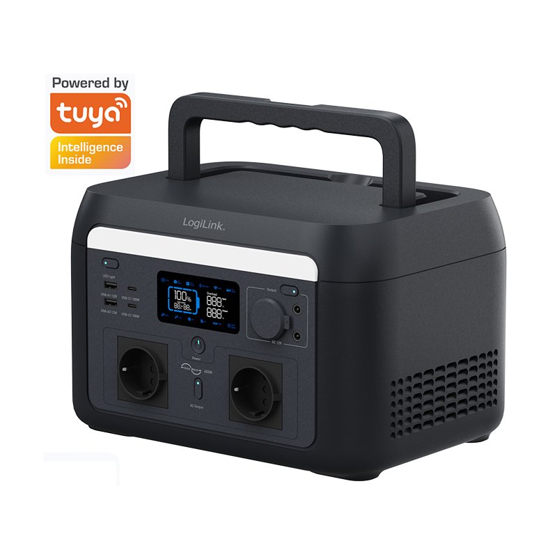 LogiLink mobile power station, 512 Wh, black