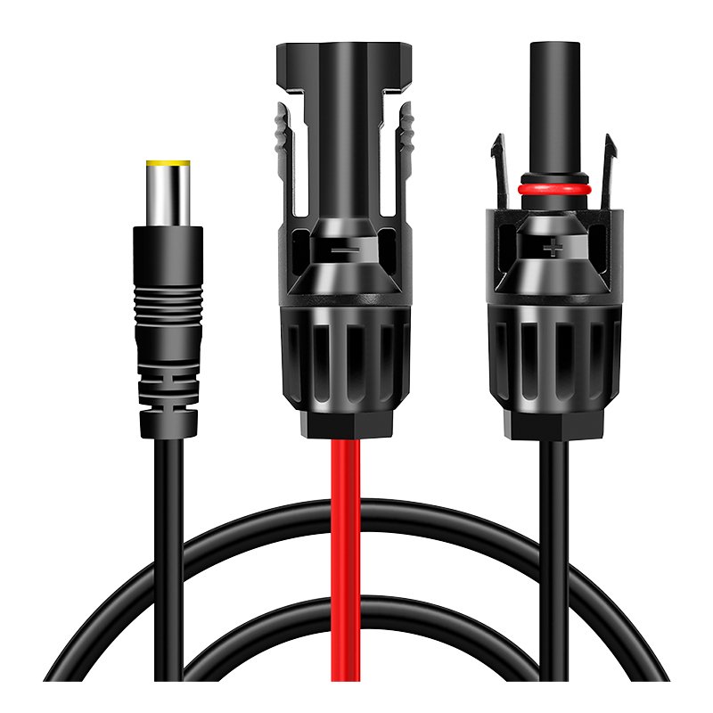 LogiLink câble adaptateur solaire, noir/rouge, 1,8 m