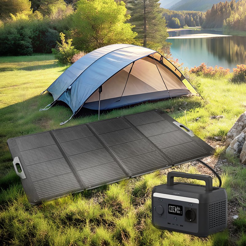 LogiLink câble adaptateur solaire, noir/rouge, 1,8 m