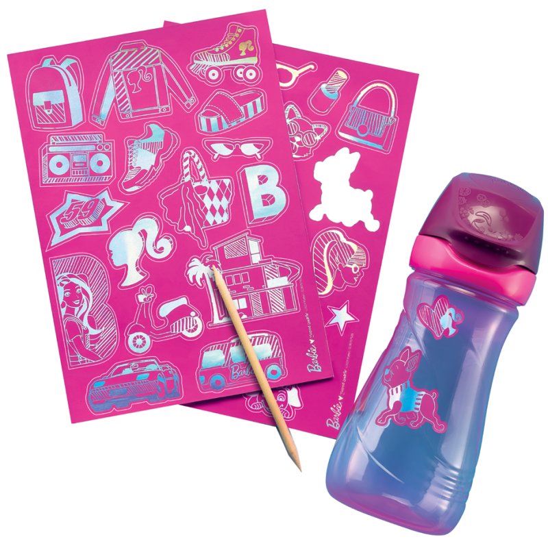 Maped Creativ stickers à gratter Barbie, effet hologramme, 70 pièces, 4 feuilles