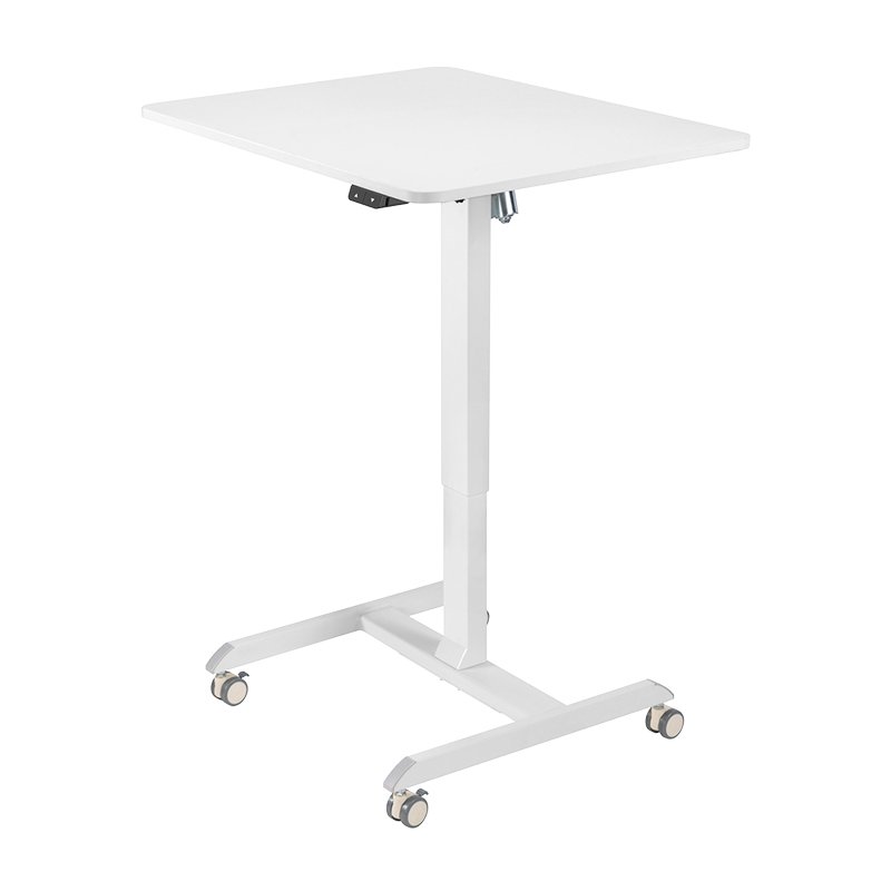 LogiLink bureau assis-debout, électrique, blanc, 80×60 cm