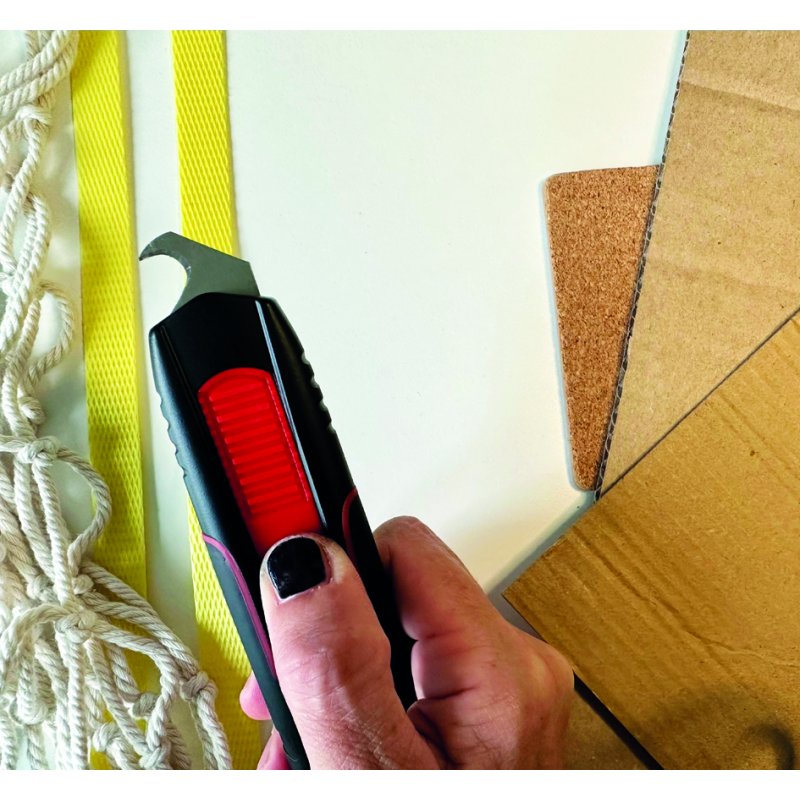 WEDO safety-cutter double face, noir/rouge, 19 mm