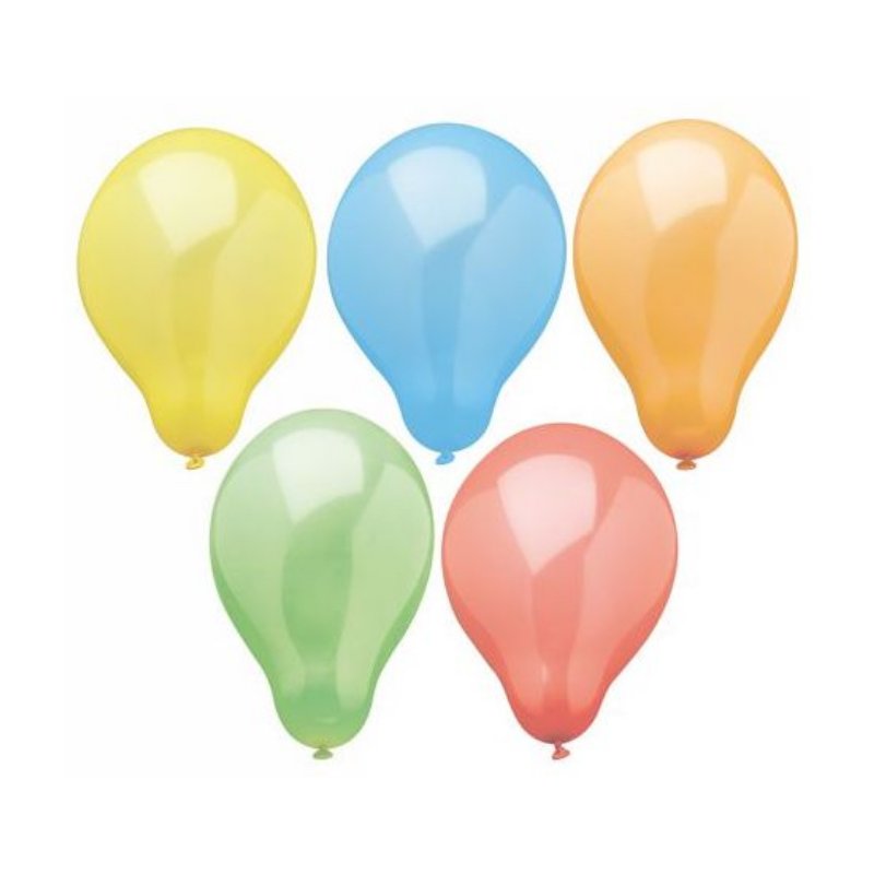 PAPSTAR ballons Rainbow, assortiment de couleurs, caoutchouc naturel, 10 pièces