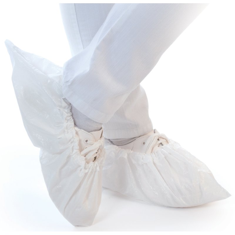 HYGOSTAR Surchaussures CPE, blanc, 410 mm, 100 pièces