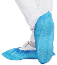 HYGOSTAR CPE overschoenen, blauw, waterafstotend, 100 stuks