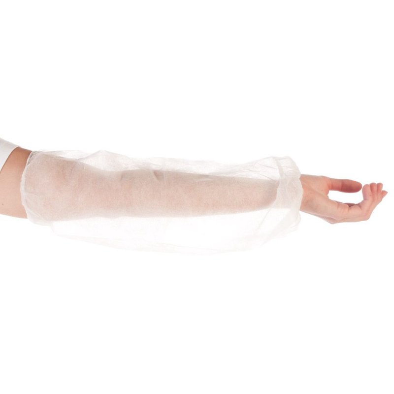 HYGONORM manchettes de protection PP-voile, 450 mm, blanc, 100 pièces