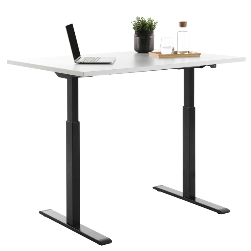 Topstar zit-sta-bureau, elektrisch hoogteverstelbaarr, 1800×800 mm, zwart/esdoorn