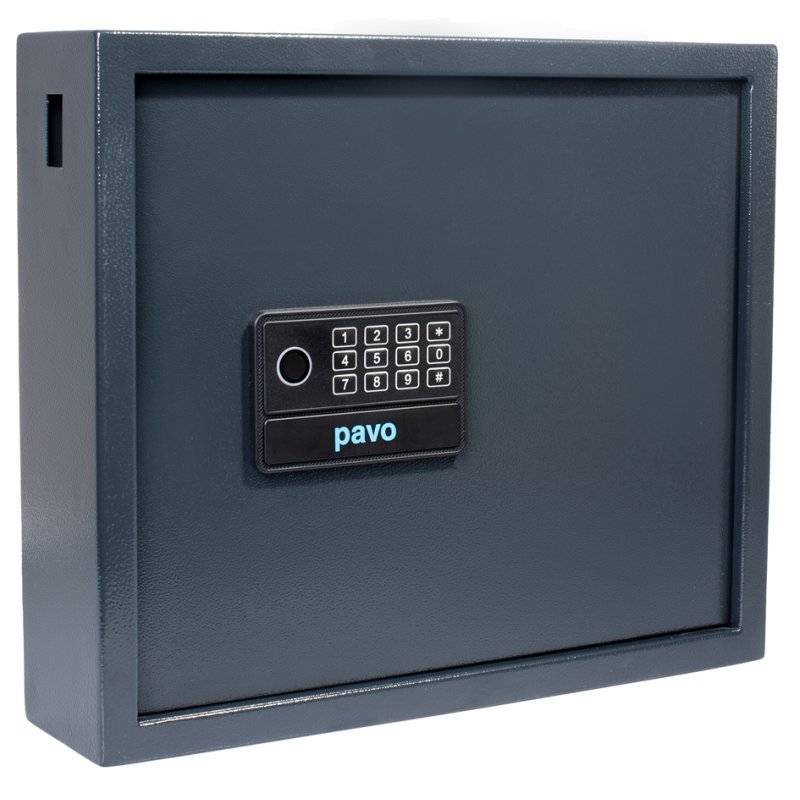 Pavo coffre-fort clés High Security, sécurité électronique, 20 clés, gris foncé