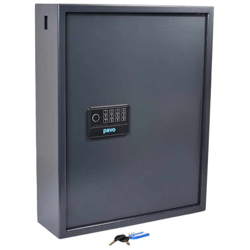 pavo armoire à clés High Security, 100 clés, sécurité électronique, gris foncé