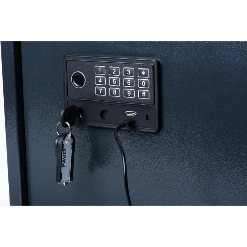 pavo armoire à clés High Security, 100 clés, sécurité électronique, gris foncé