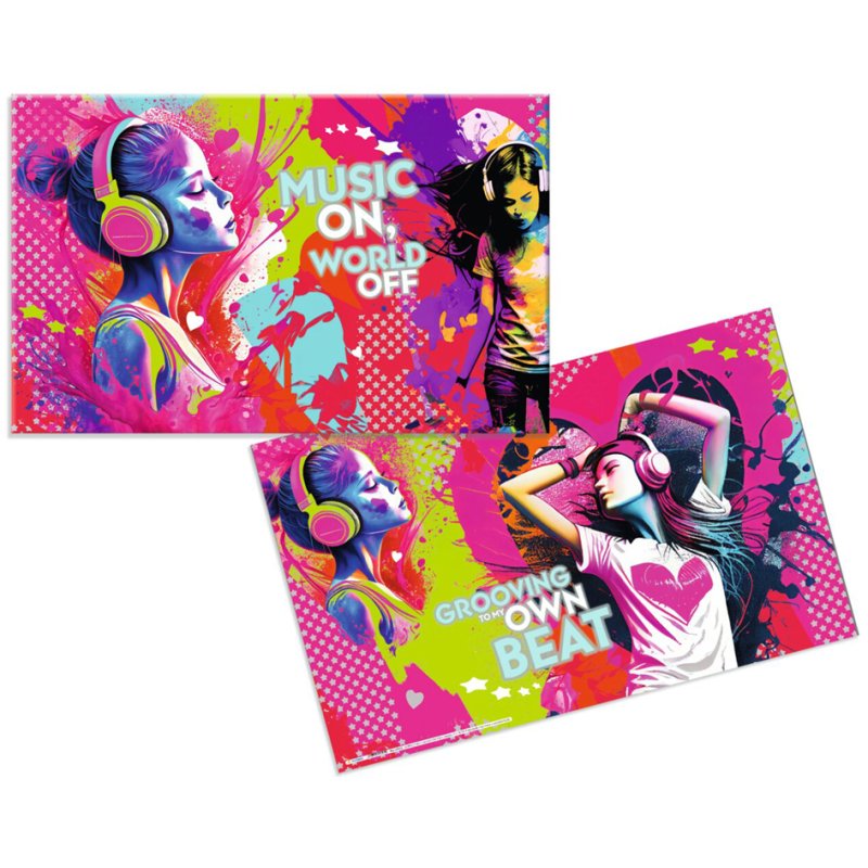 HERMA Sous-main Music Girl, 550×350 mm, softtouch