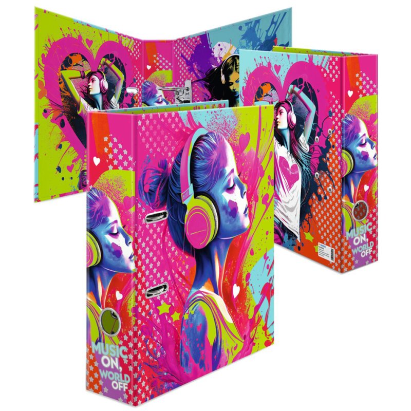 HERMA Motif Binder Music Girl, A4, 70 mm
