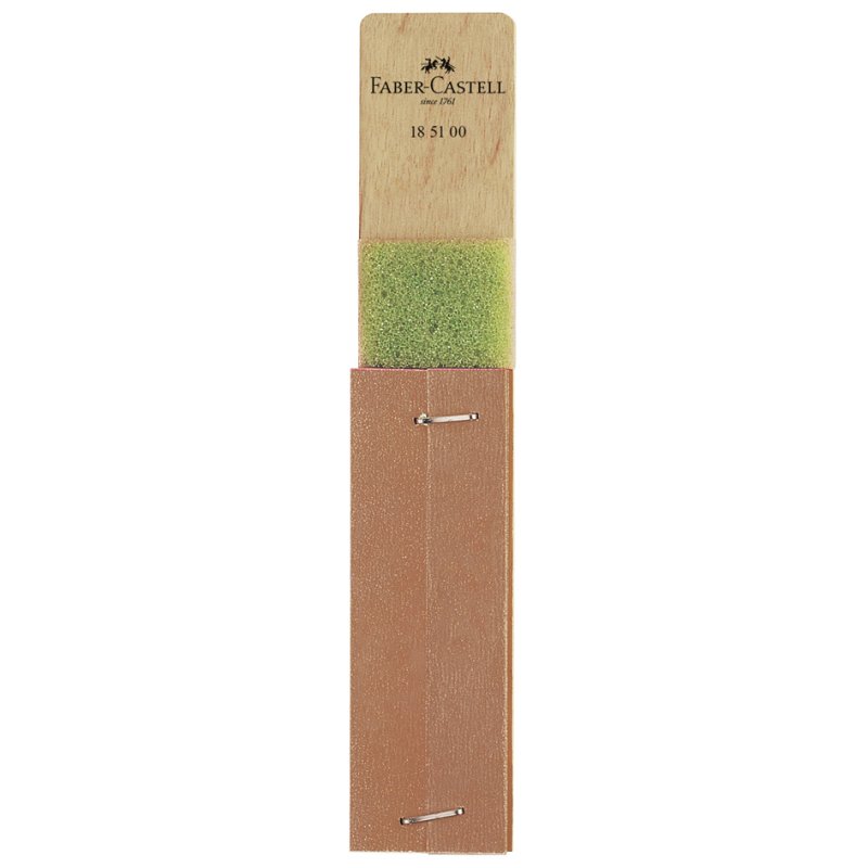Faber-Castell pencil sharpener with sanding block, fine and coarse grain, 10 pieces