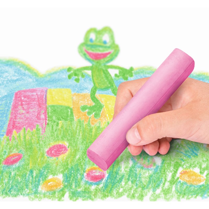 STAEDTLER craie pour trottoir Noris junior, format maxi, 6 pièces, couleurs assorties