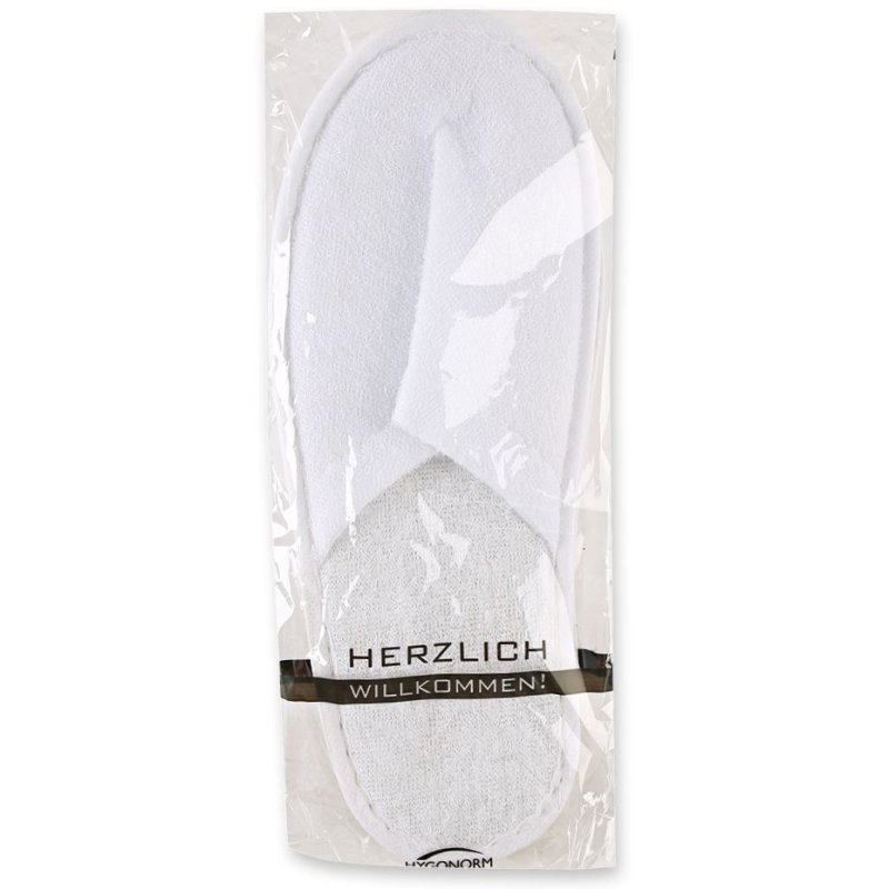 HYGONORM chaussons jetables fermés, blanc, polyester, 10 paires