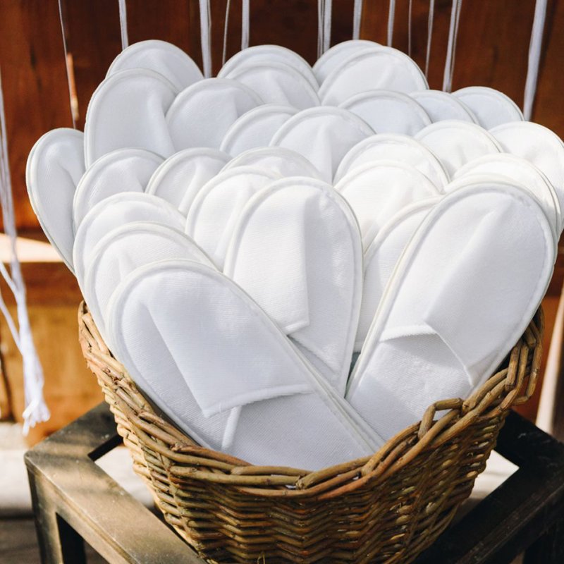 HYGONORM chaussons jetables fermés, blanc, polyester, 10 paires