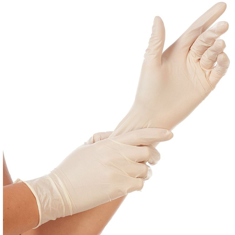 HYGOSTAR gants latex Sense, taille S, naturel, sans poudre, 100 pièces