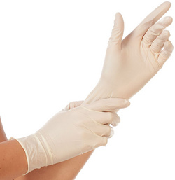 HYGOSTAR latex handschoenen Sense, maat L, naturel, poedervrij