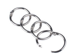 Pavo verbindingsringen metaal, 50 mm diameter, 450 vel capaciteit, 10 stuks