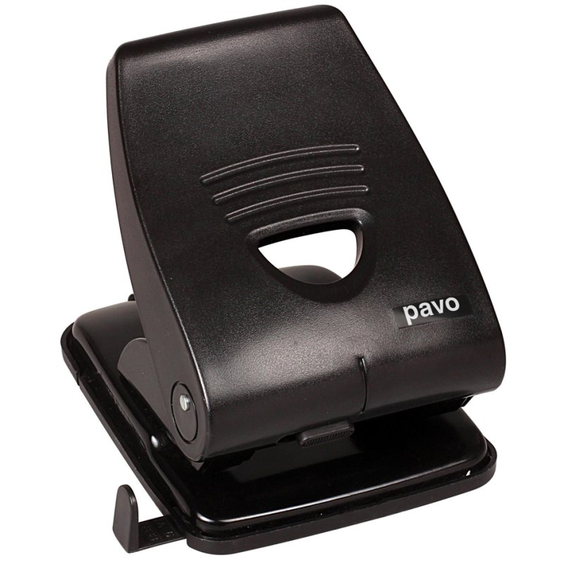 pavo perforateur Endure gerecycled, noir, capacité 40 feuilles, 2 trous
